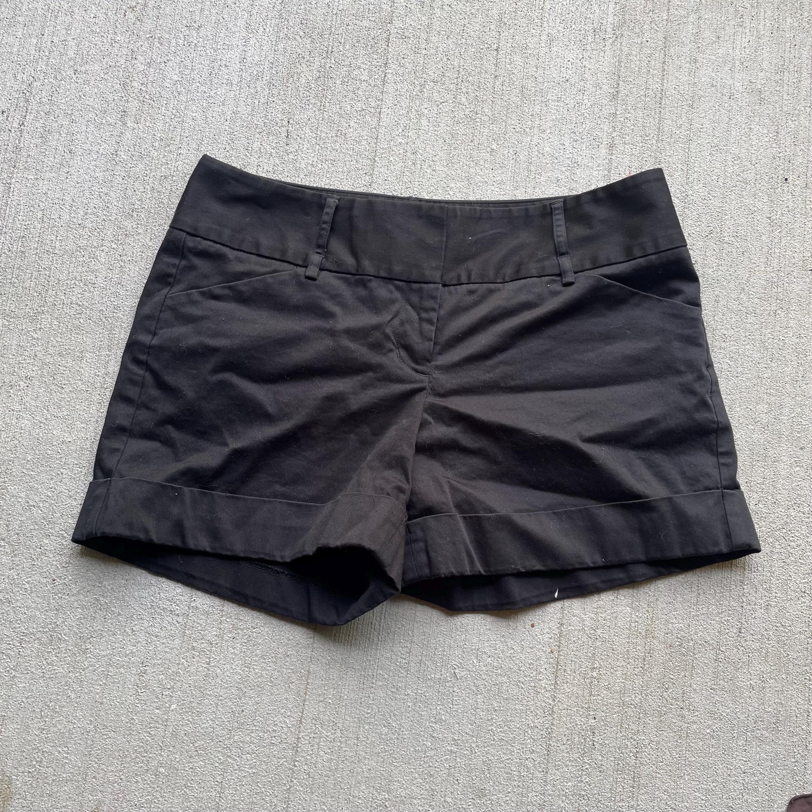 Y2k Vintage 2000s Black Low Rise Shorts Twee Size 4